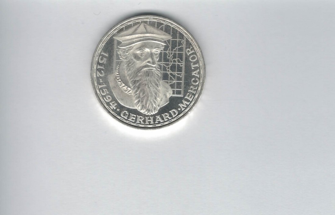  5 Mark 1969 F Gerhard Mercator silber á 7g fein BRD Deutschland Spittalgold9800 (4601   