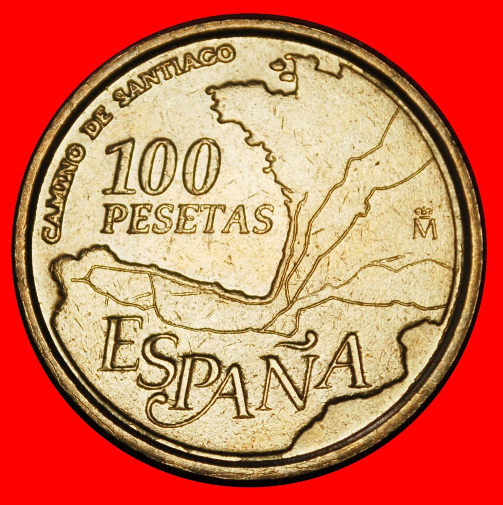  Ⰶ CONTROVERSY EMISSION:SPAIN★100 PESETAS 1993 ST.JAMES★JUAN CARLOS I 1975-2014★LOW START★NO RESERVE!   