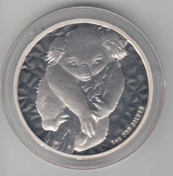  Australien, 1 Dollar 2007, Koala, 1 unze oz Silber, 31,1 Gramm Feinsilber   