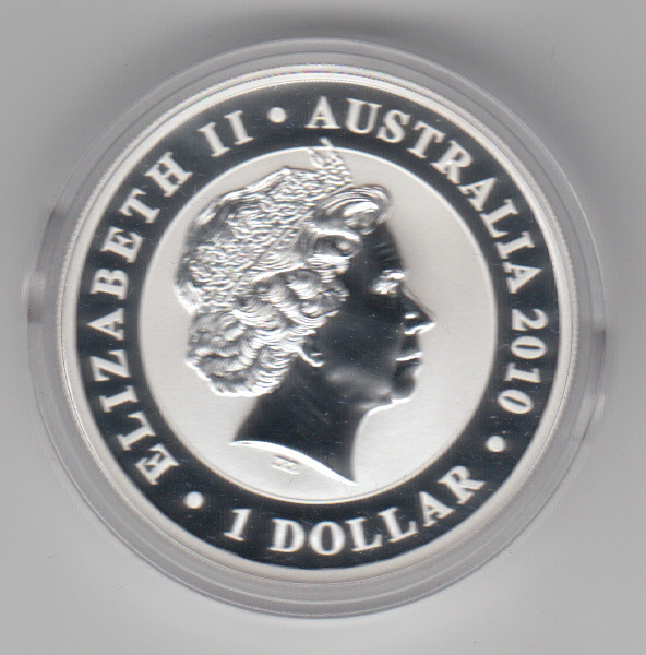  Australien, 1 Dollar 2010, Koala, 1 unze oz Silber, 31,1 Gramm Feinsilber   