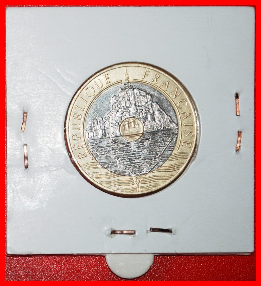  Ⰶ MONT SAINT-MICHEL (1992-2001): FRANCE ★ 20 FRANCS 1992! COIN ALIGNMENT ↑↓! ★LOW START★NO RESERVE!   