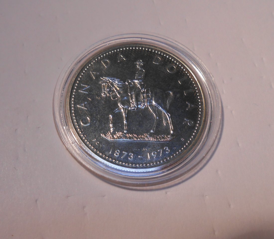  Kanada 1 Dollar 1973 KM# 83 Gedenkmünze 100 Jahre - Royal Canadian Mounted Police   