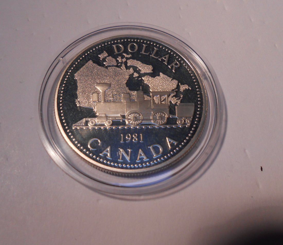  Kanada 1 Dollar 1981 KM# 130 Gedenkmünze 100. Jahrestag der Transcontinental Railway   