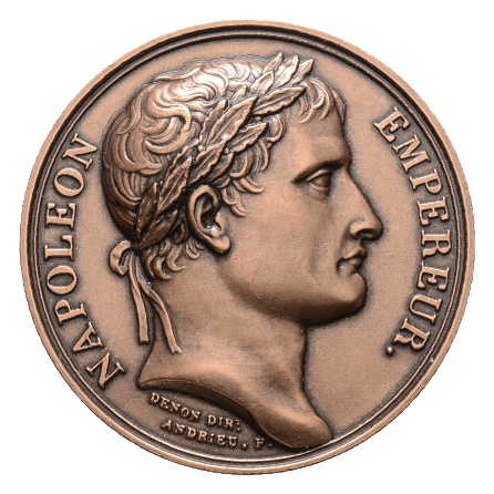  Frankreich spätere Prägung, Napoleon Bronzemedaille; einseitig, 34,85 g; Ø  41 mm   