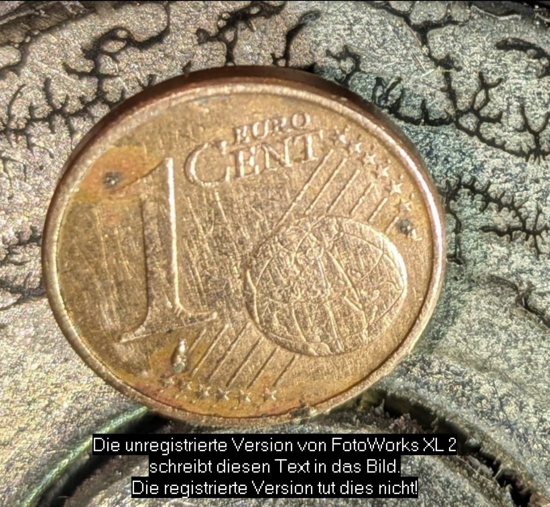  Deutschland  1 euro Cent fehltprägung- (Glück cent)sehe Bilder)   