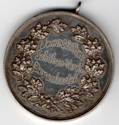  Schützenmedaille Schützenverein Berenbostel gehenkelt   