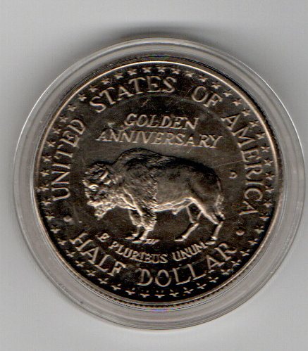  Half Dollar USA 1991 Bison-Mount Rushmore Prägeanstalt Denver   