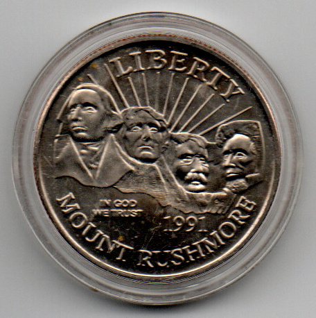  Half Dollar USA 1991 Bison-Mount Rushmore Prägeanstalt Denver   