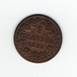  1 Kreuzer 1866 Bayern   