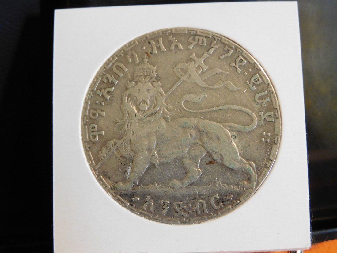  ETHIOPIA 1 BIRR 1902 [1895].GRADE-PLEASE SEE PHOTOS.   