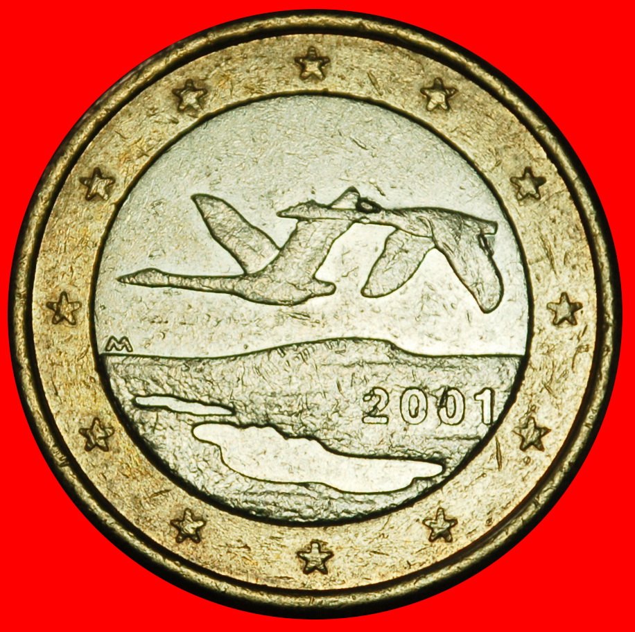  Ⰶ PHALLISCHE TYP (1999-2006): FINNLAND ★ 1 EURO 2001!★FEHLER★OHNE VORBEHALT!   