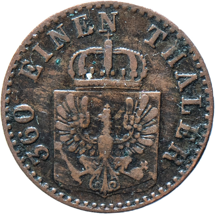  Preußen - 1 Pfenning 1865 A - AKS# 108 - c_5273   