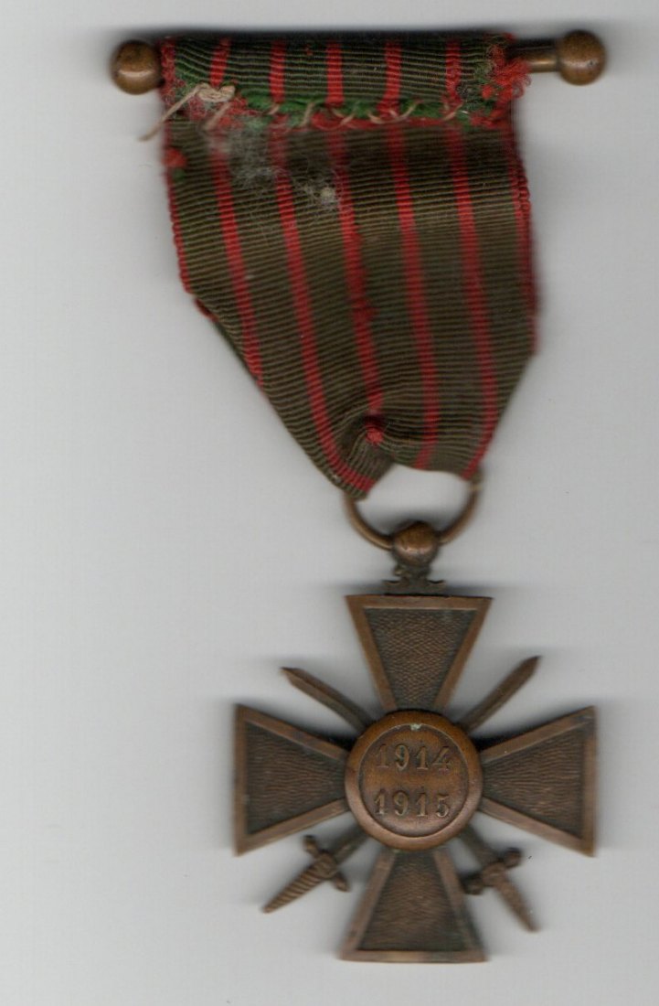  Französisches Croix de la Guerre 1914-1915   