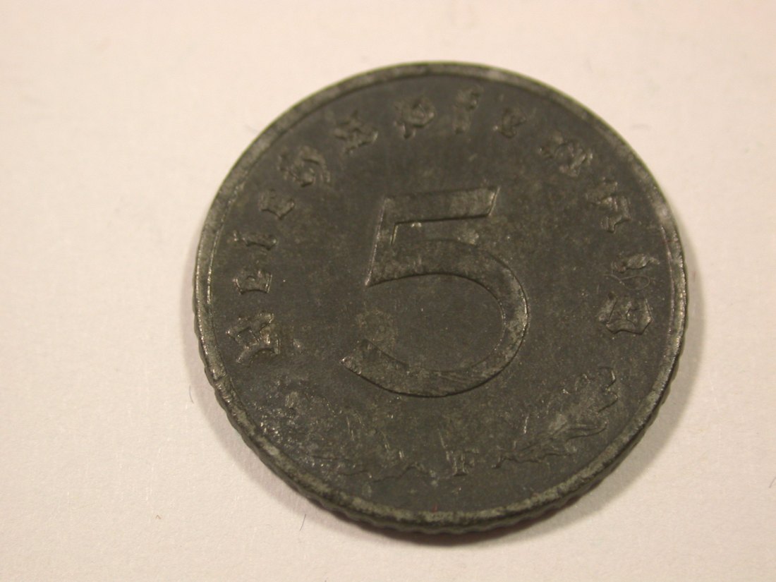  I9 3. Reich  5 Pfennig 1940 F in f.vz  Originalbilder   