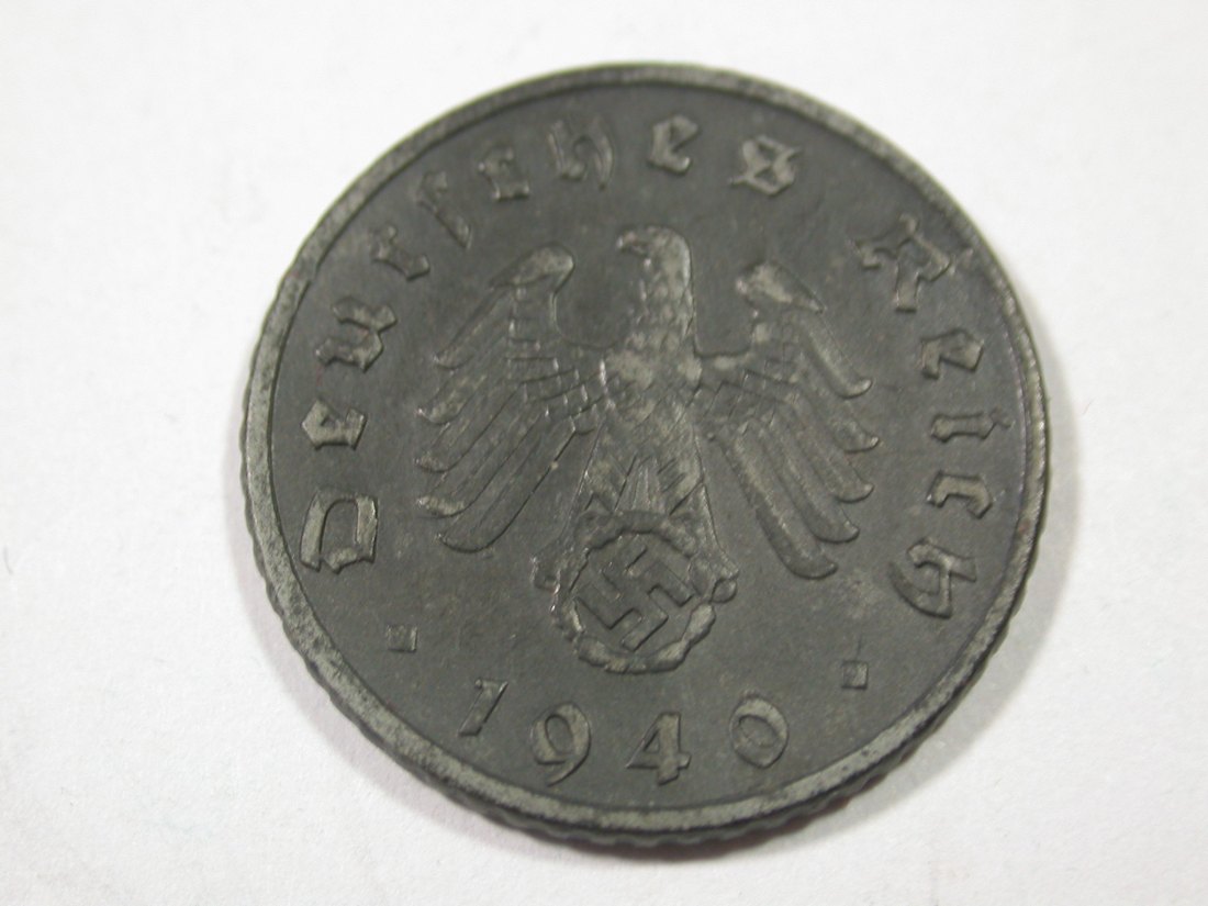  I9 3. Reich  5 Pfennig 1940 F in f.vz  Originalbilder   