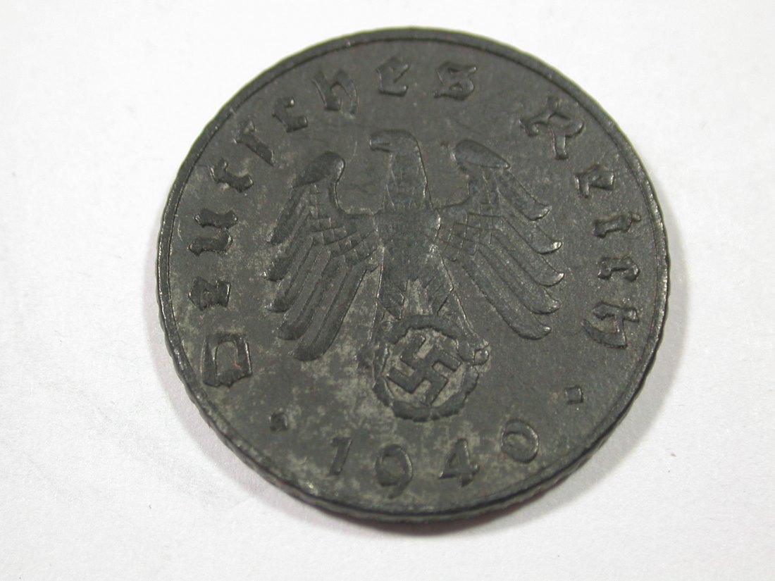  I9 3. Reich  5 Pfennig 1940 J in vz  Originalbilder   