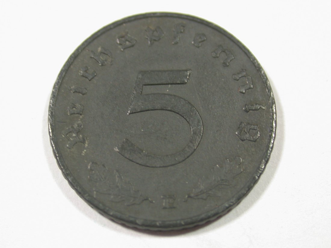  I9 3. Reich  5 Pfennig 1941 E in vz   Originalbilder   