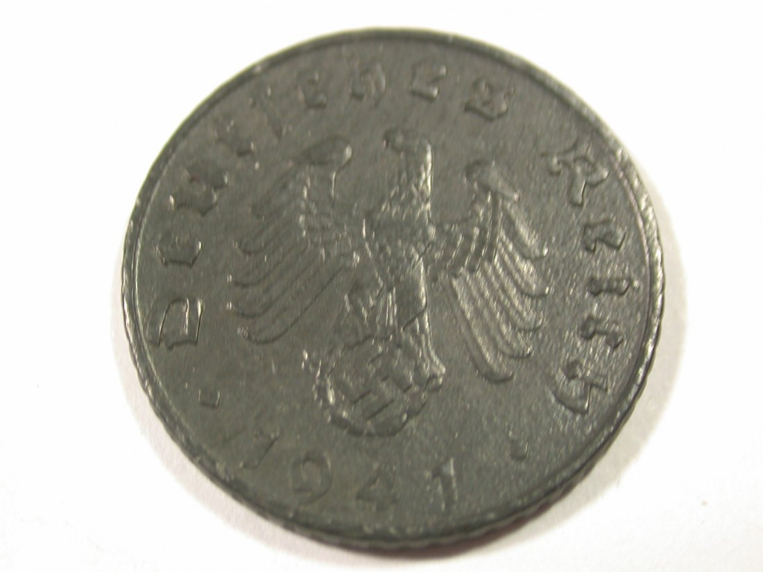  I9 3. Reich  5 Pfennig 1941 E in vz   Originalbilder   