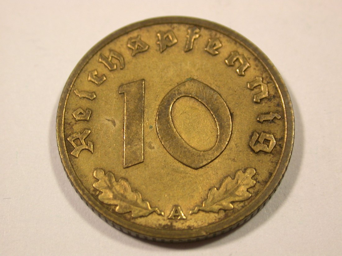  I9 3. Reich  10 Pfennig 1936 A in ss+  seltener!!   Originalbilder   