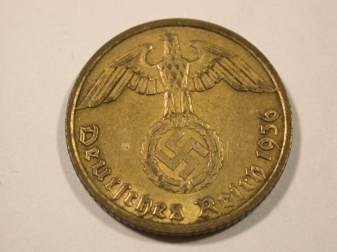  I9 3. Reich  10 Pfennig 1936 A in ss+  seltener!!   Originalbilder   