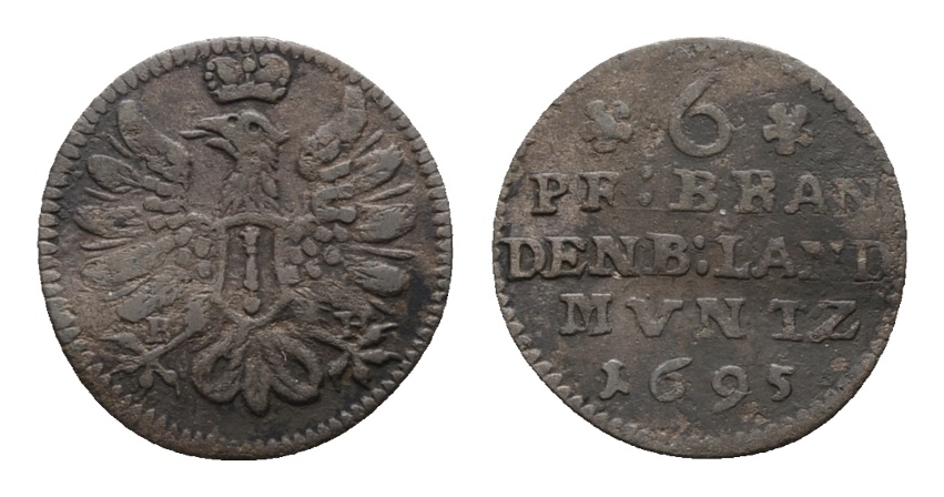  Altdeutschland, Kleinmünze 1695   