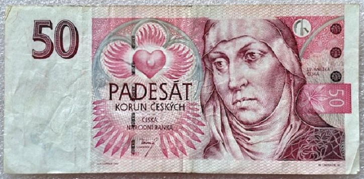  Tschechoslowakei ---  50 Korun 1997 , Banknote , Erh.F+   