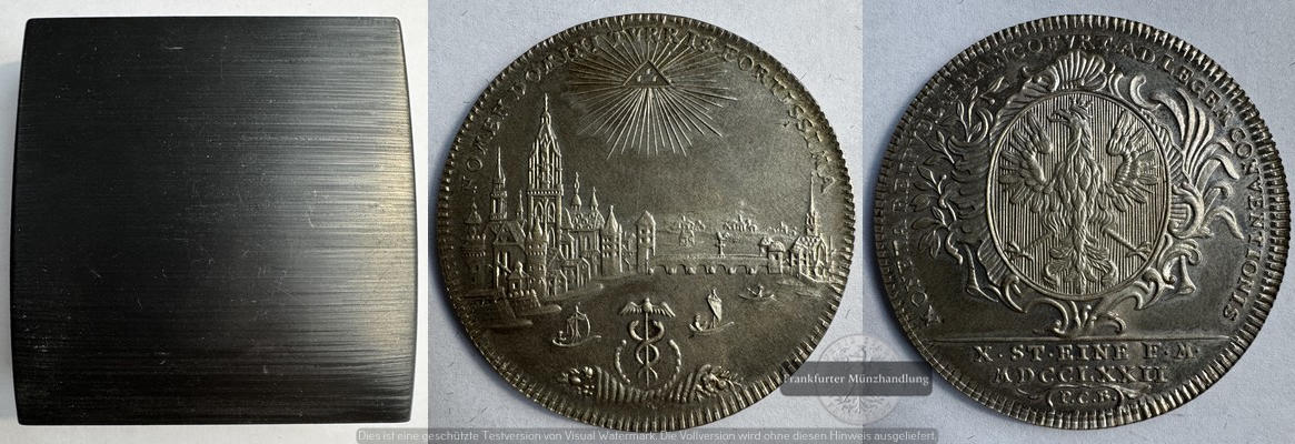  Deutschland Medaille Frankfurt Thaler 1772  FM-Frankfurt Feinsilber: 24,9g   