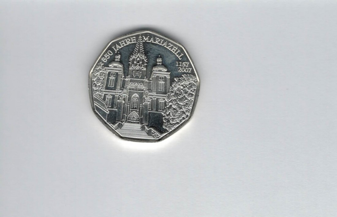  5 Euro 2007 Mariazell silber 8g Österreich Spittalgold9800 (04974/10)   