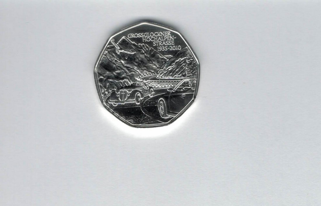  5 Euro 2010 Großglockner Hochalpenstraße Österreich silber Spittalgold9800 (4974/18   