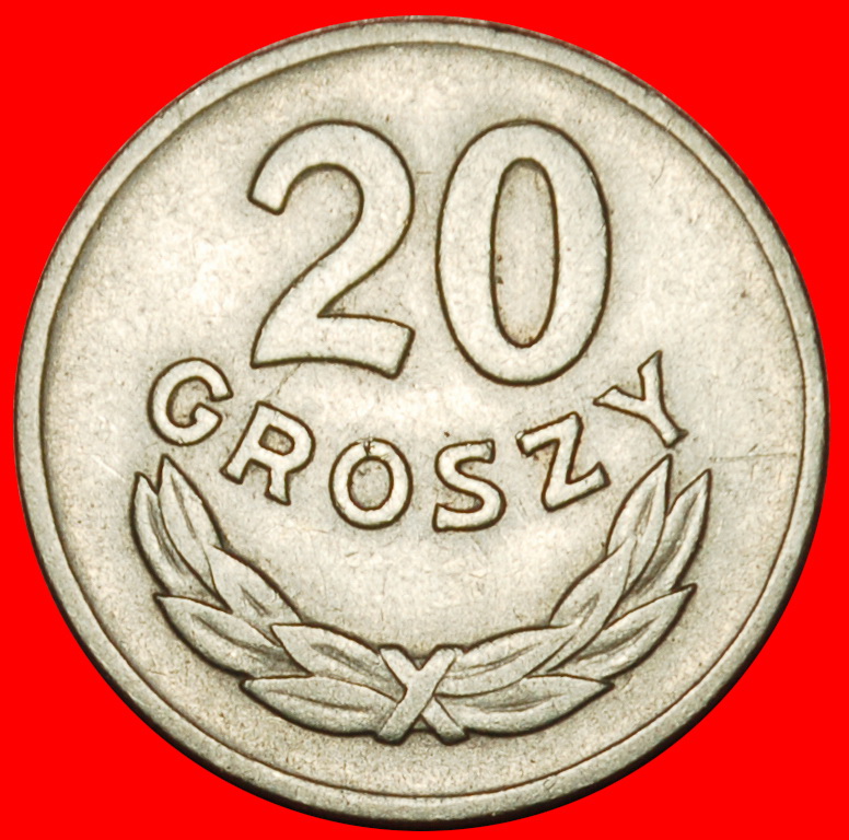  Ⰶ CZECHOSLOVAKIA: POLAND ★ 20 GROSZES 1949 SOCIALIST STARS ON EAGLE! ★LOW START ★ NO RESERVE!   