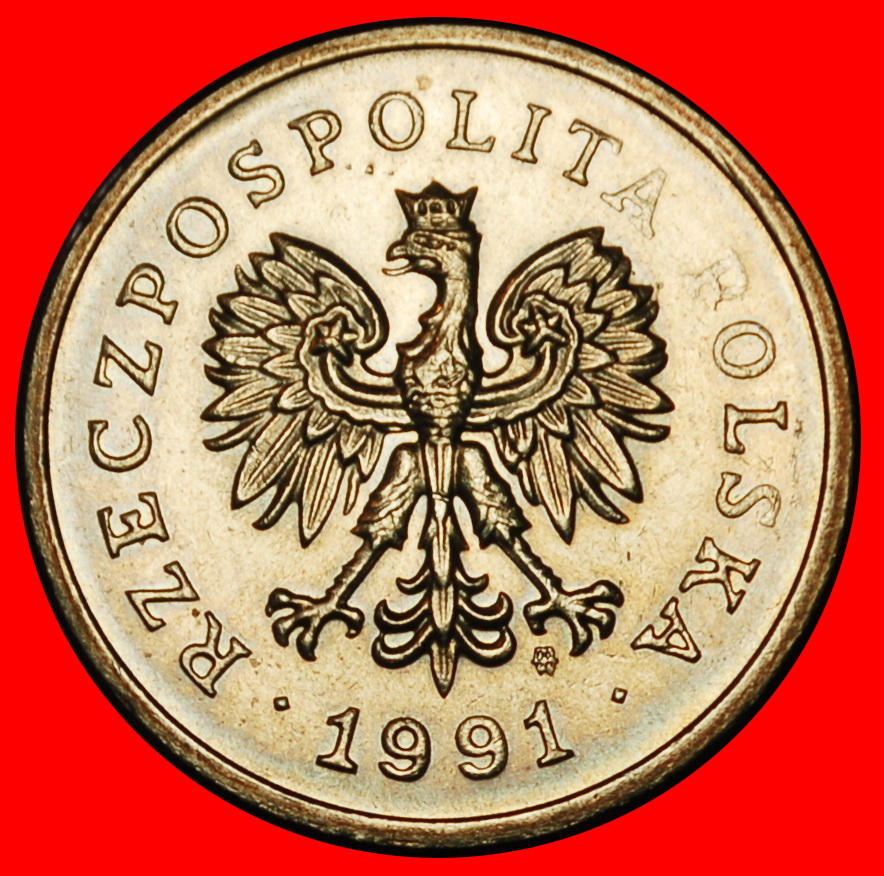  Ⰶ PRIVAT MÜNZPRÄGEANSTALT (1990-2016): POLEN ★ 1 ZLOTY 1991 STG STEMPELGLANZ! ★OHNE VORBEHALT!   