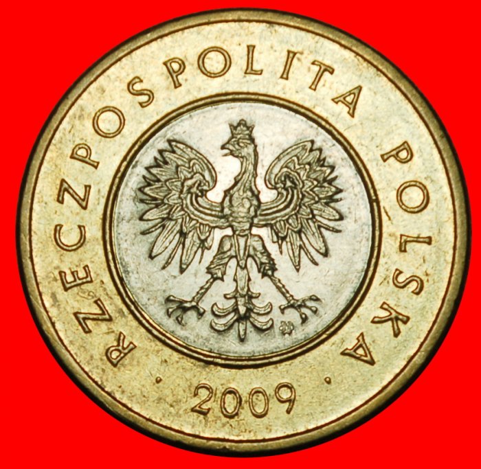  Ⰶ PRIVATE MINT (1994-2024): POLAND ★ 2 ZLOTYS 2009! BI-METALLIC! MINT LUSTRE★LOW START ★ NO RESERVE!   