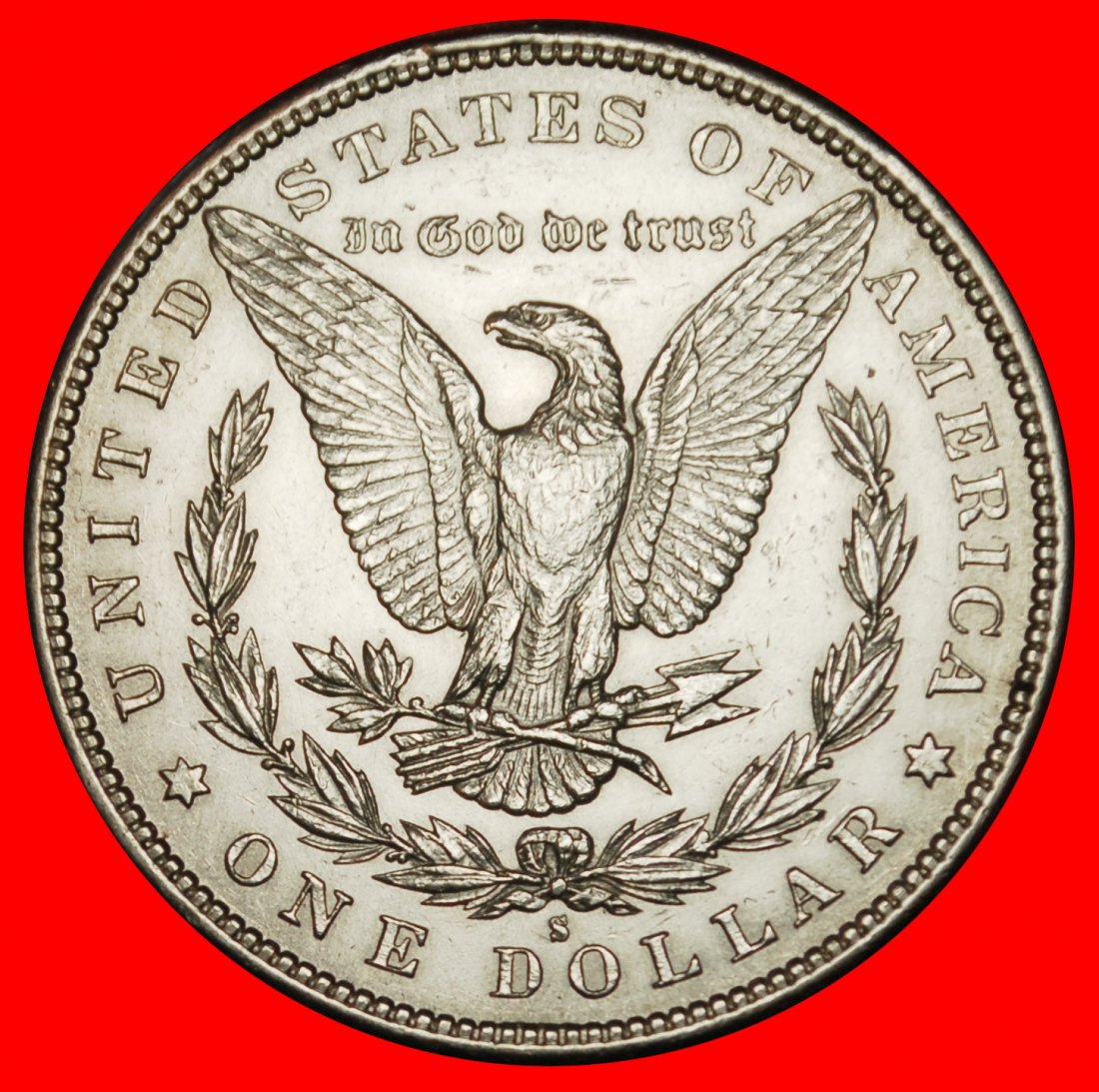  Ⰶ SILVER TOP 100 MORGAN (1878-1921): USA ★ 1 DOLLAR 1887S VAM-2A!★LOW START ★ NO RESERVE!   