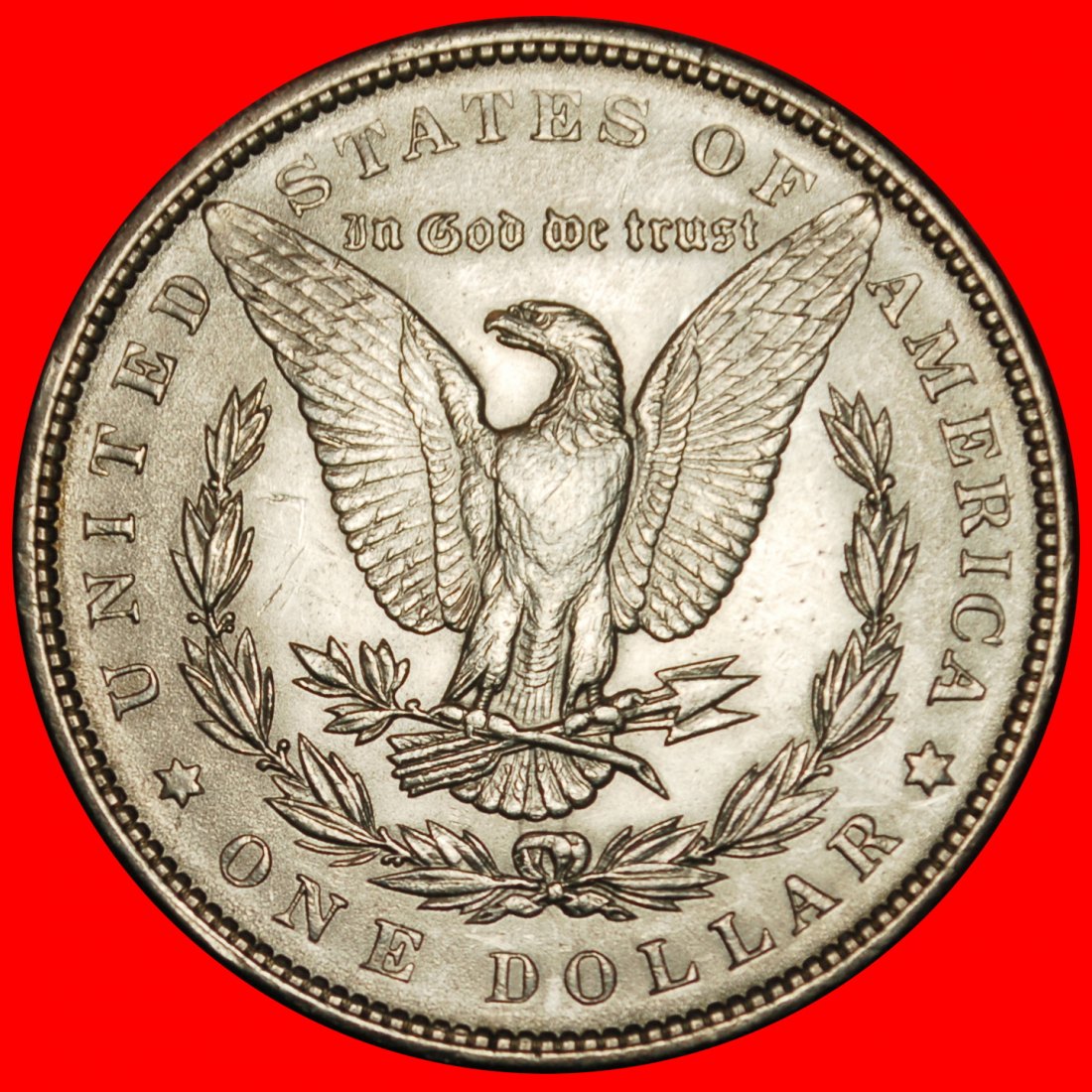  Ⰶ SILBER MORGAN (1878-1921): USA ★ 1 DOLLAR 1890!★OHNE VORBEHALT   