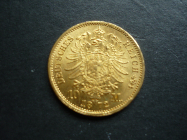  Preussen 10 Mark 1872 GOLD   