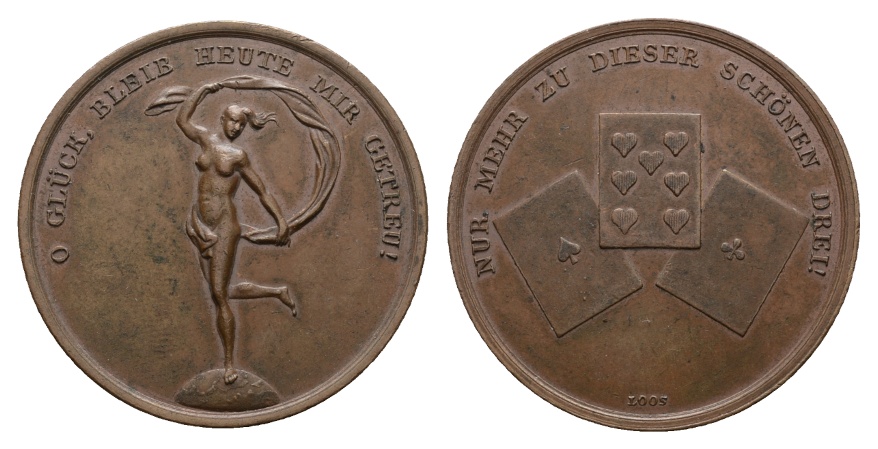  Deutschland, Spielgeld, Bronze; 31,57 g, Ø 40 mm   