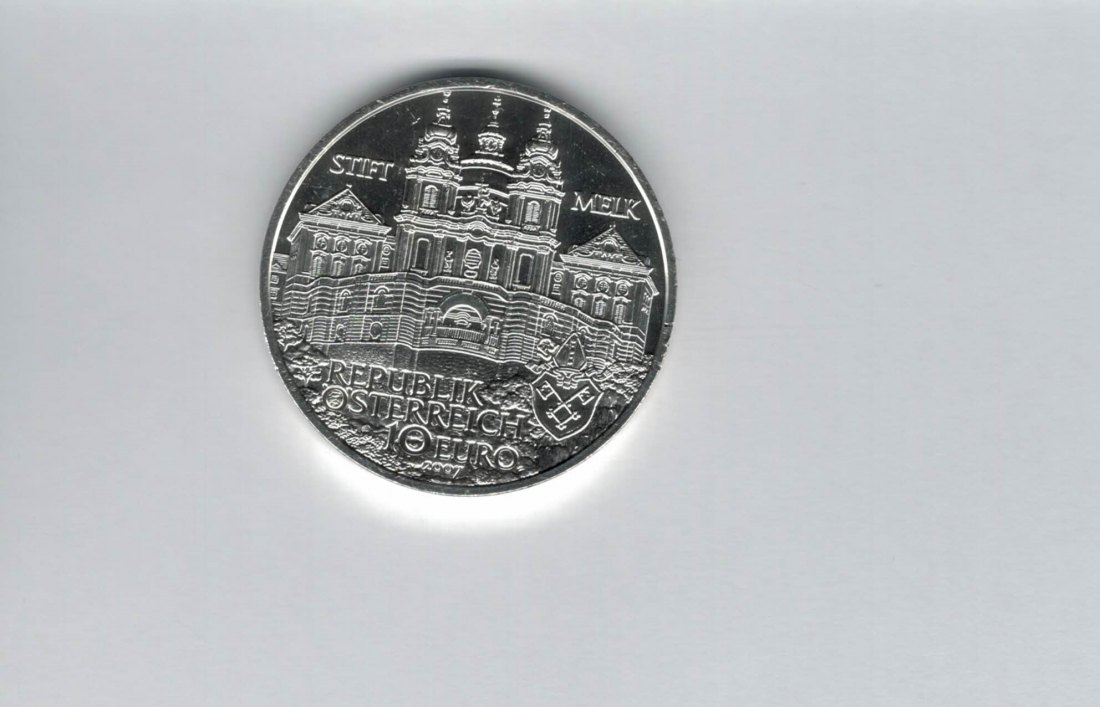  10 Euro 2007 Stift Melk silber 925/16g Österreich Spittalgold9800 (4971/11   