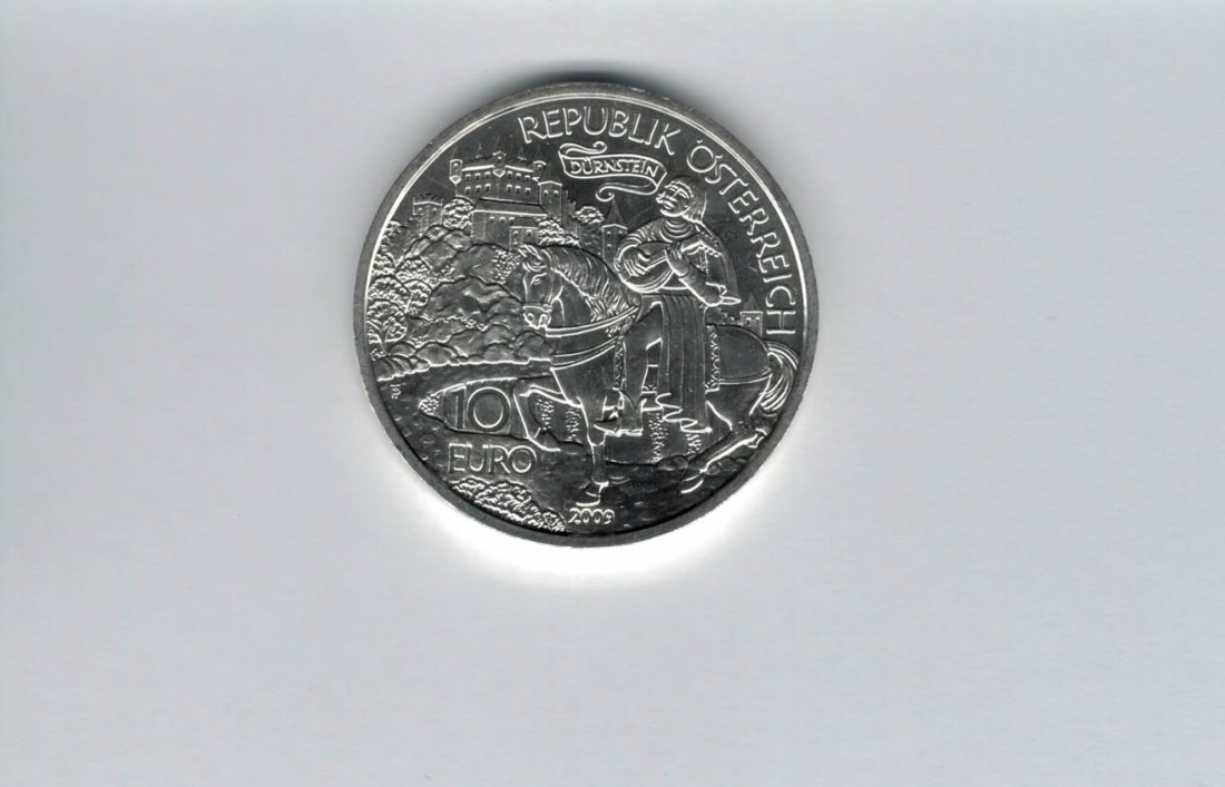  10 Euro 2009 Dürnstein Richard Löwenherz silber 925/16g Österreich Spittalgold9800 (4971/16   