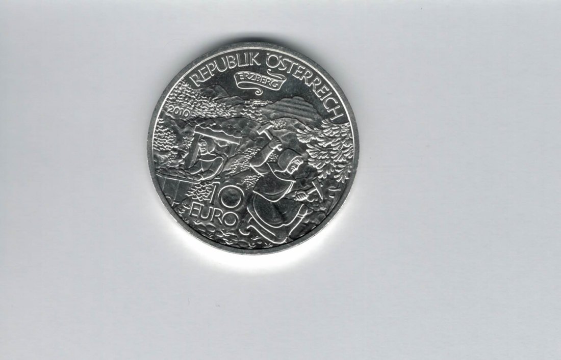  10 Euro 2010 Erzberg silber 925/16g Österreich Spittalgold9800 (4971/17   