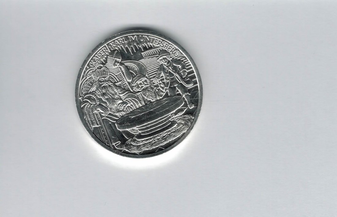  10 Euro 2010 Untersberg Karl der Große silber 925/16g Österreich Spittalgold9800 (4971/18   