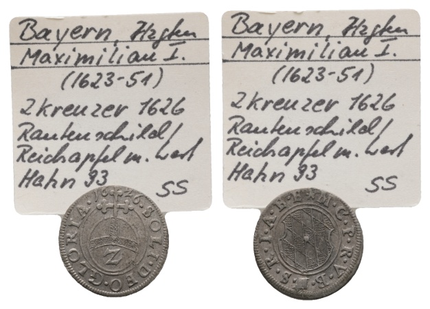  Bayern, 2 Kreuzer 1626   