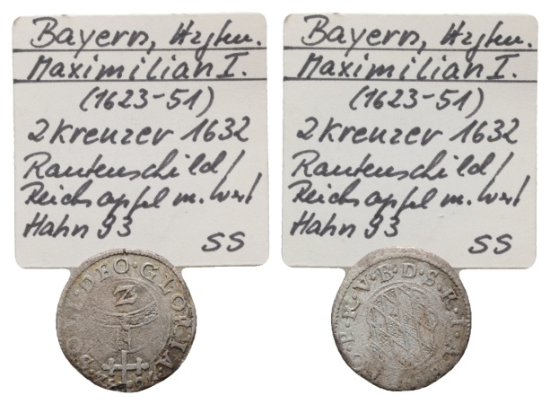  Bayern, 2 Kreuzer 1632   