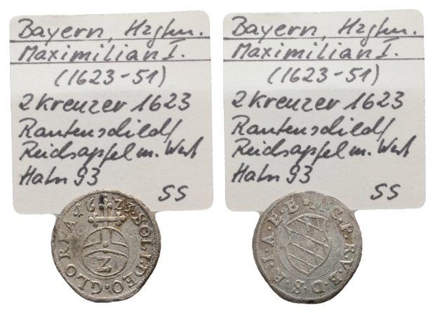  Bayern, 2 Kreuzer 1623   