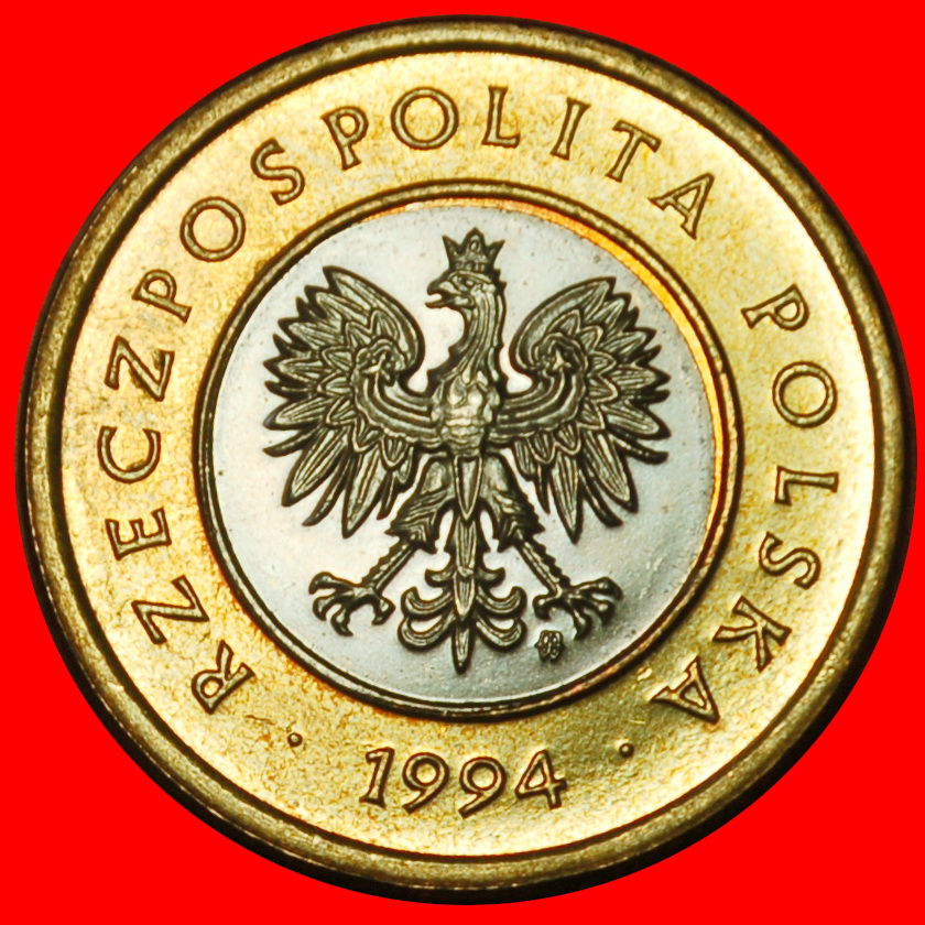  Ⰶ 2 SOLD PRIVATE MINT (1994-2024): POLAND ★ 2 ZLOTYS 1994! BI-METALLIC! UNC! LOW START ★ NO RESERVE!   