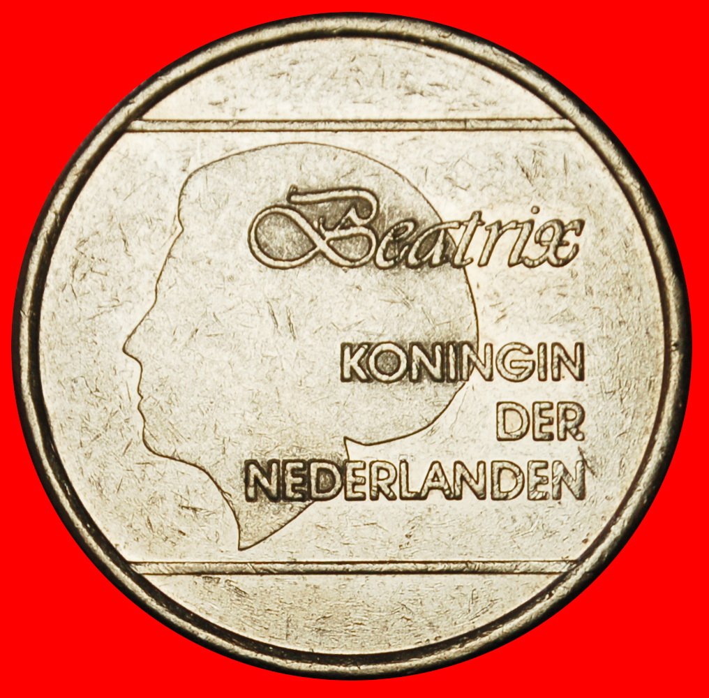  Ⰶ NIEDERLANDE (1986-2013): ARUBA ★ 1 FLORIN 1986! BEATRIX (1980-2013) OHNE VORBEHALT!   