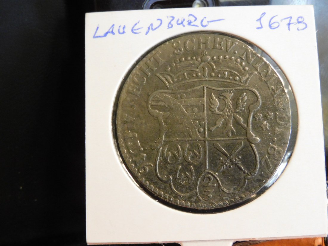  GERMANY 2/3 THALER 1675 LAUENBURG.GRADE-PLEASE SEE PHOTOS.   