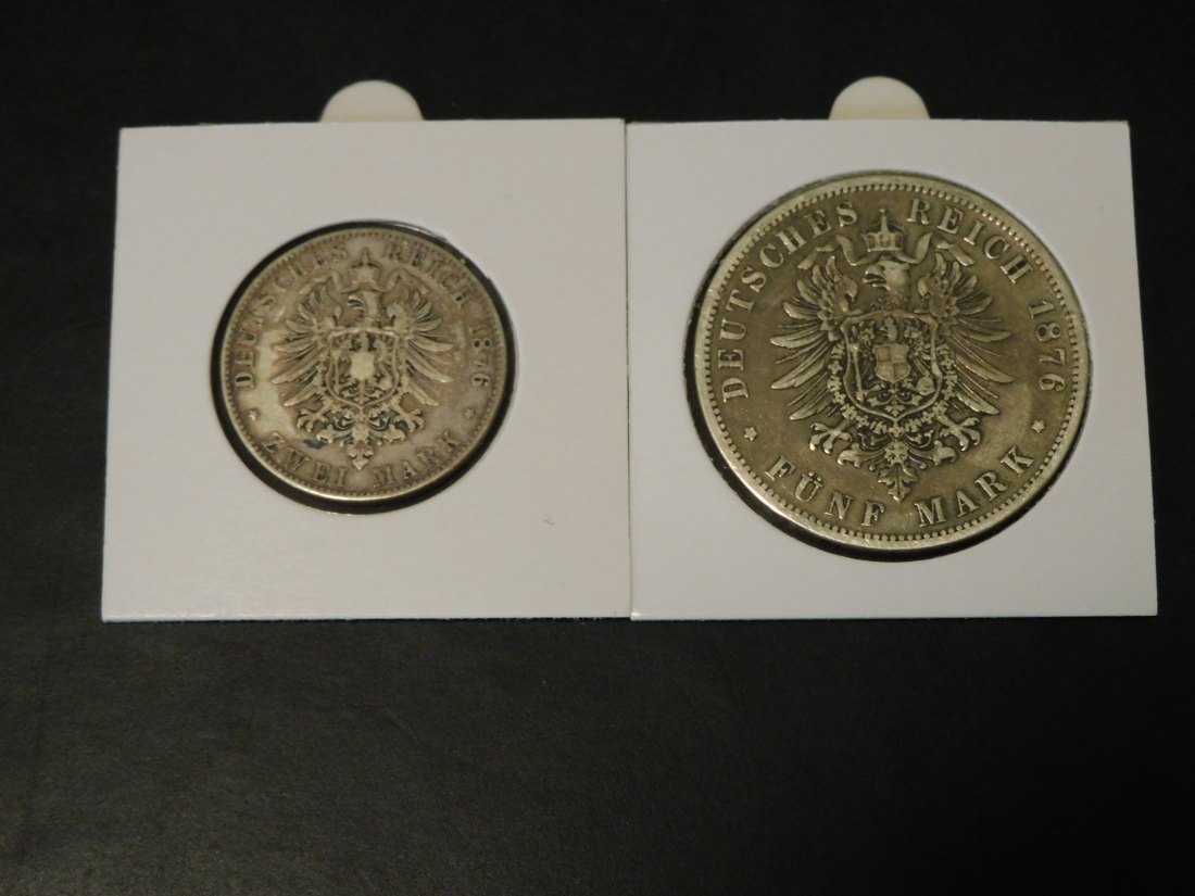  GERMANY 2-5 MARK 1876 PRUSSIA.GRADE-PLEASE SEE PHOTOS.   