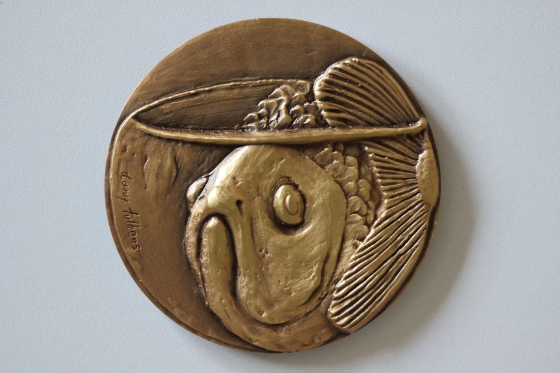  Medaille KEINE FISCHSCHÜSSEL MEHR   