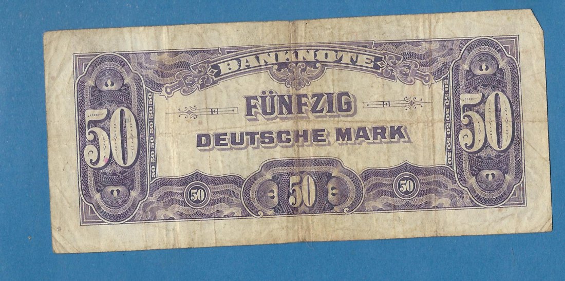  50 MARK Bank deutscher Länder Serie 1948 Münzenankauf Koblenz Frank Maurer AG191   