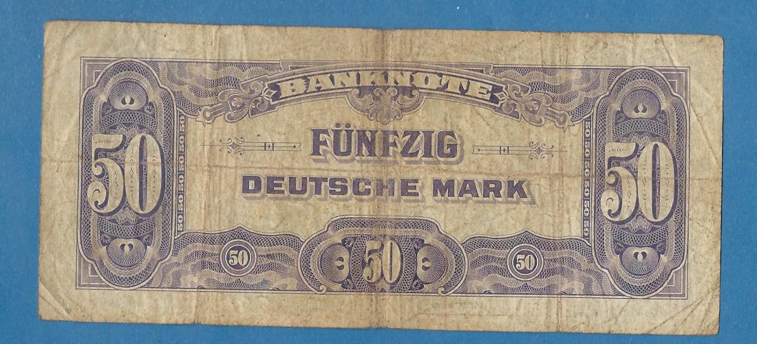  50 MARK Bank deutscher Länder Serie 1948 Münzenankauf Koblenz Frank Maurer AG192   